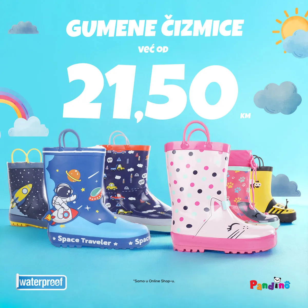 Dječije gumene čizme
