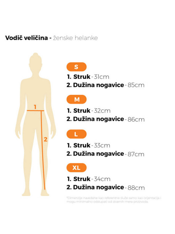 Ženske helanke, savršene za aktivan dan, crne
