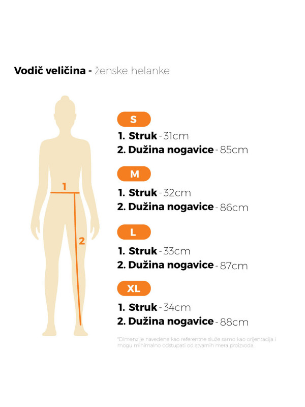 Ženske helanke, savršene za aktivan dan, crne