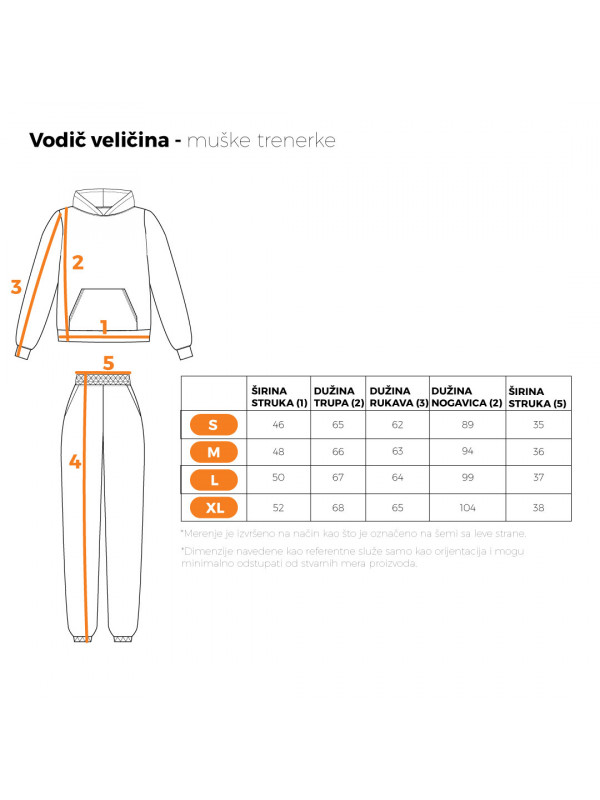 Muška komplet trenerka, savršena za svakodnevne aktivnosti